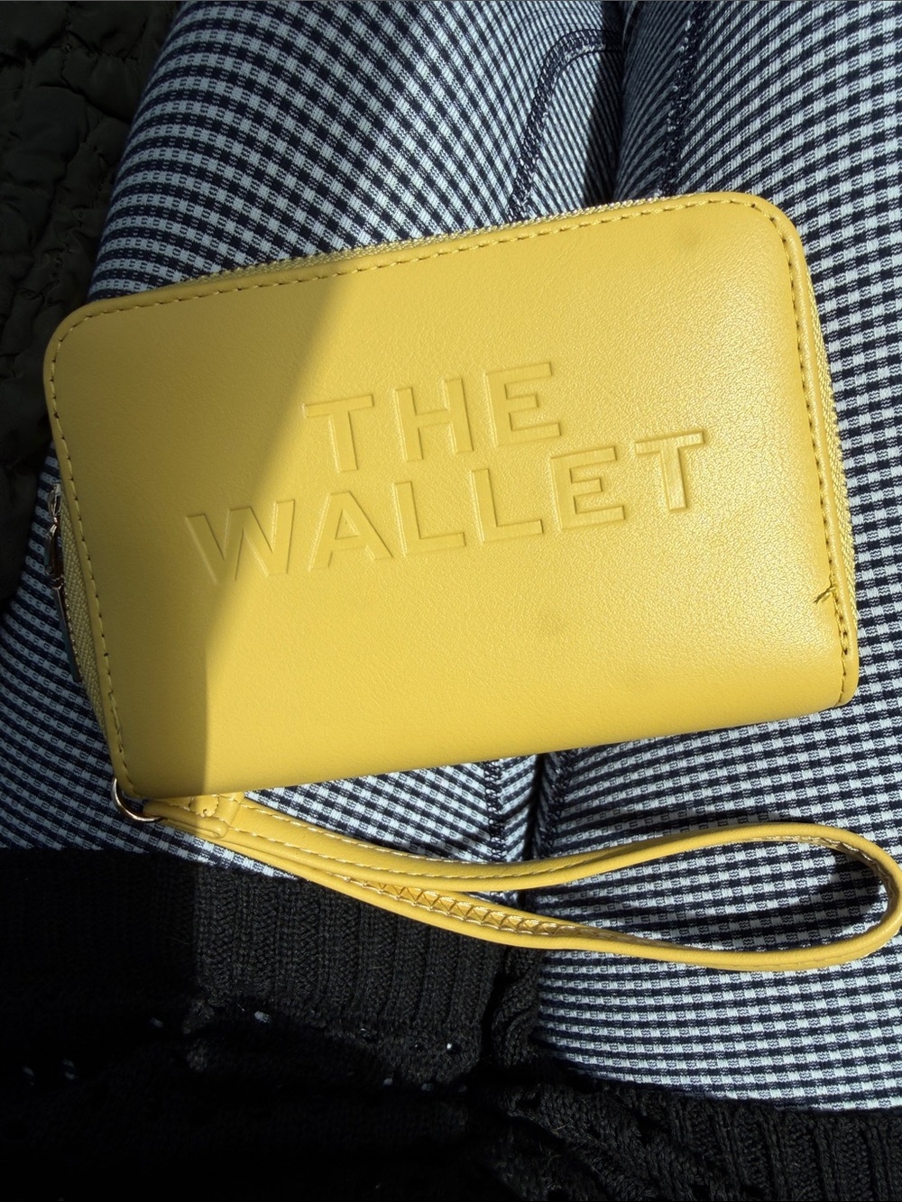 Yellow Zip Wristlet Wallet - THE WALLET. NWOT